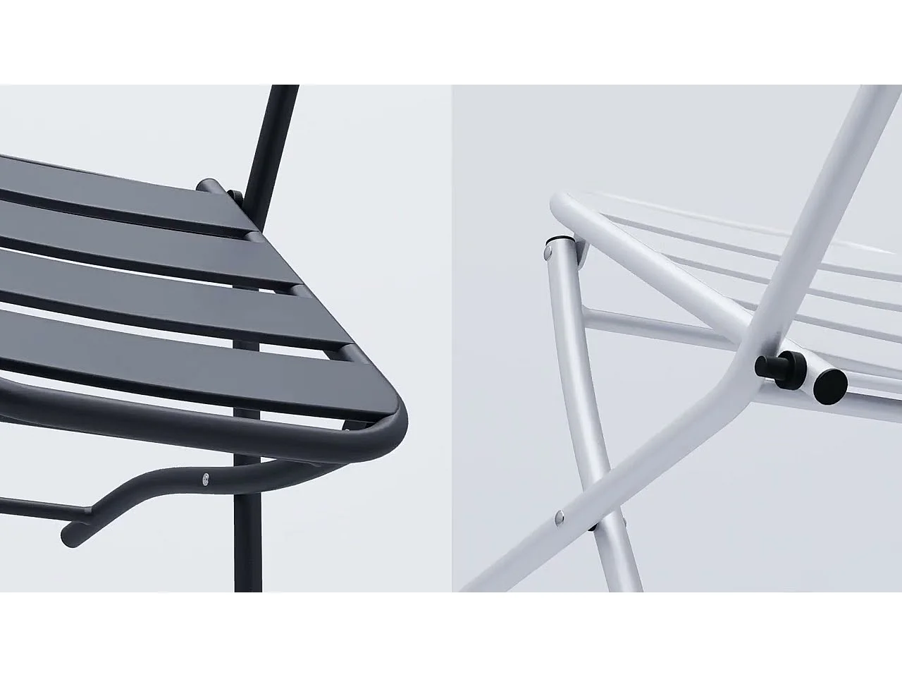 Table de Jardin Blanc 55 x 55 x 73 cm Acier revêtu de poudre