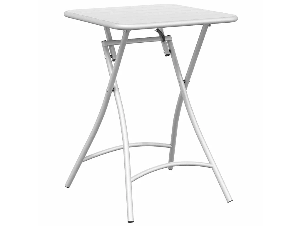 Table bistrot Blanc 55 x 55 x 72,5 cm Acier revêtu de poudre
