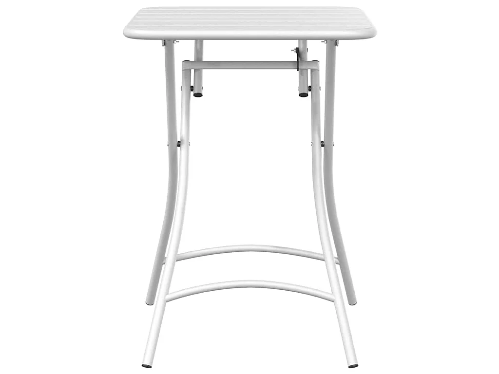 Table bistrot Blanc 55 x 55 x 72,5 cm Acier revêtu de poudre