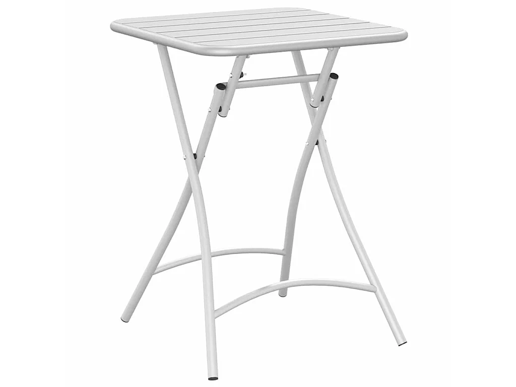 Table bistrot Blanc 55 x 55 x 72,5 cm Acier revêtu de poudre