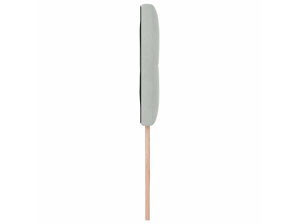 Kopfteil Hellgrau 80 cm Samt