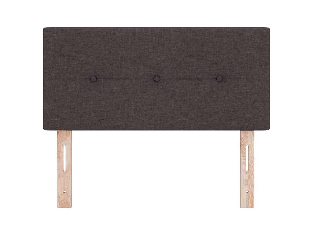Testiera regolabile in altezza Marrone Scuro 80 cm Tessuto