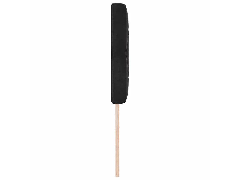 Testiera Nero 80 cm Velluto