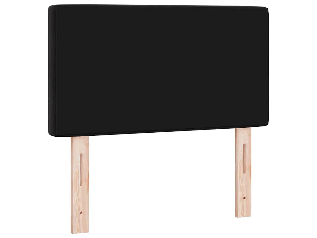Testiera Nero 80 cm Velluto