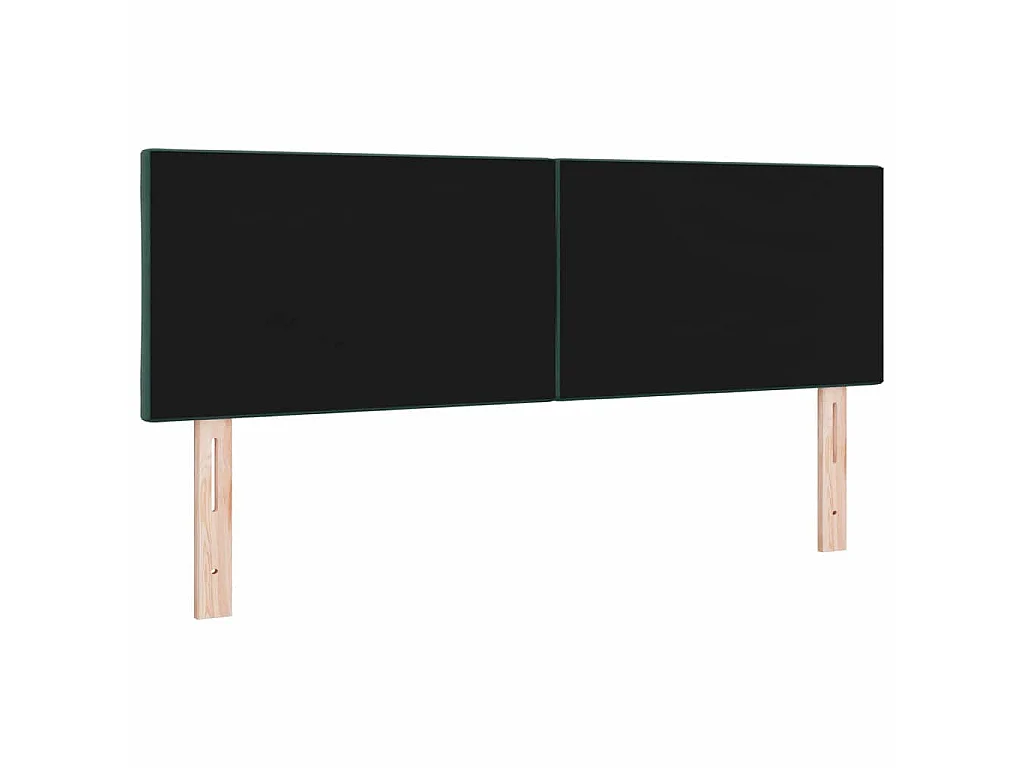 Tête de lit Vert foncé 160 cm Velours