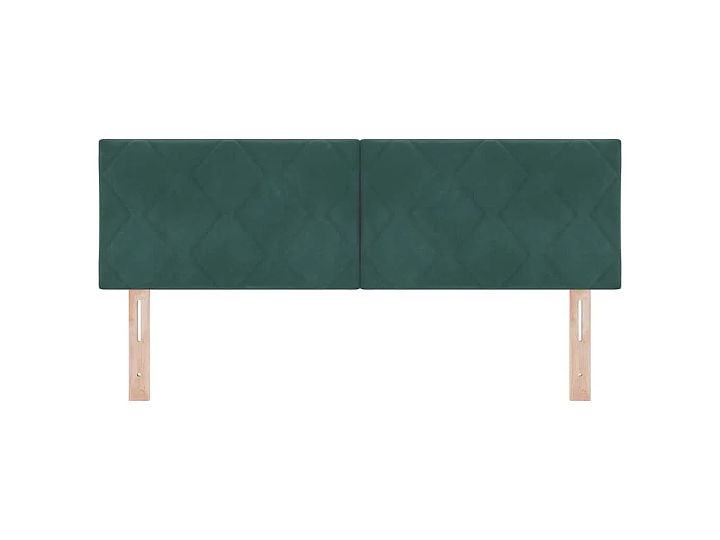 Tête de lit Vert foncé 160 cm Velours