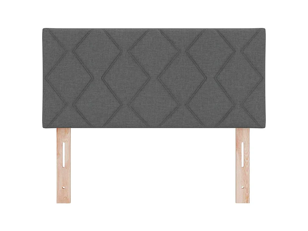 Tête de lit Gris foncé tissu