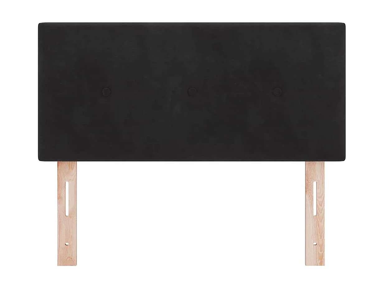 Kopfteil mit Kopfteil Schwarz 90 cm Kunstleder