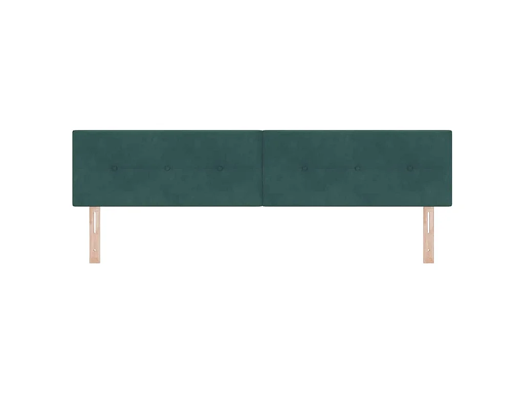 Kopfteil Dunkelgrün 200 cm Samt