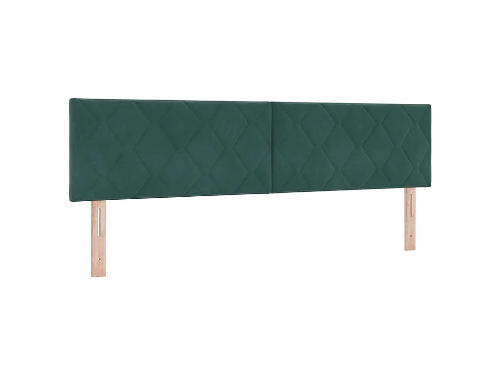 Kopfteil Dunkelgrün 180 cm Samt