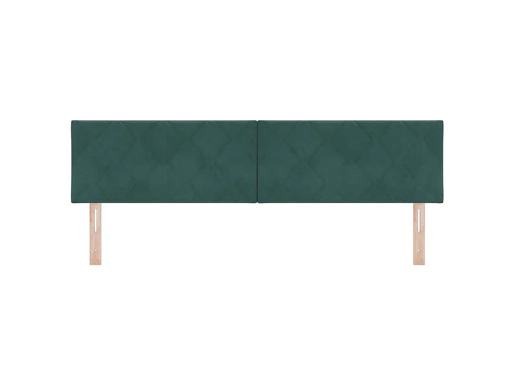 Kopfteil Dunkelgrün 180 cm Samt
