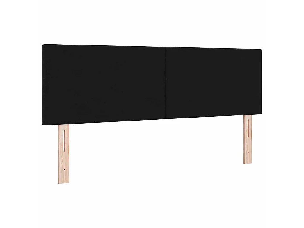 Testiera regolabile in altezza con testiera Nero 144 cm Tessuto