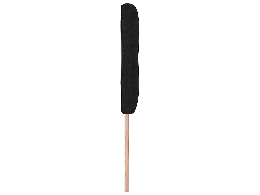 Testiera regolabile in altezza con testiera Nero 144 cm Tessuto