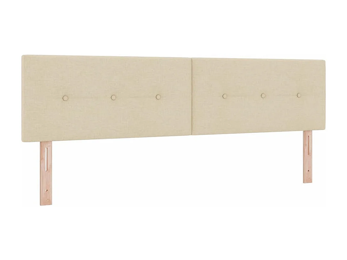 Tête de lit avec tête de lit Crème 180 cm tissu