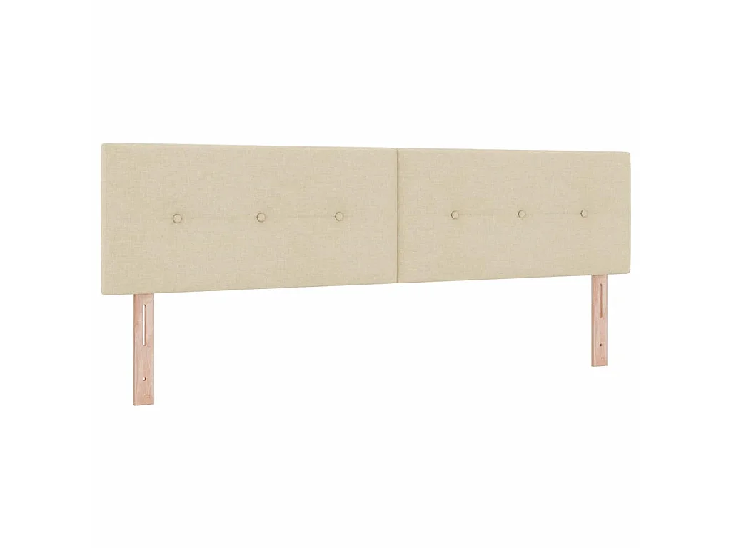 Testiera regolabile in altezza Crema 180 cm Tessuto