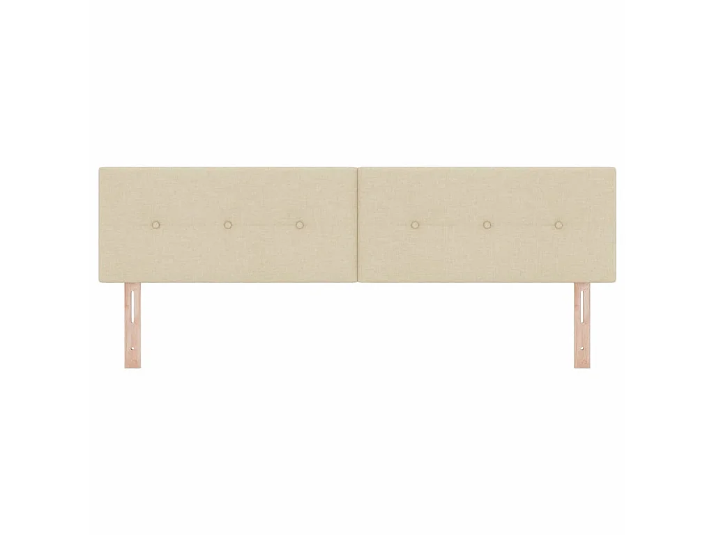 Testiera regolabile in altezza Crema 180 cm Tessuto