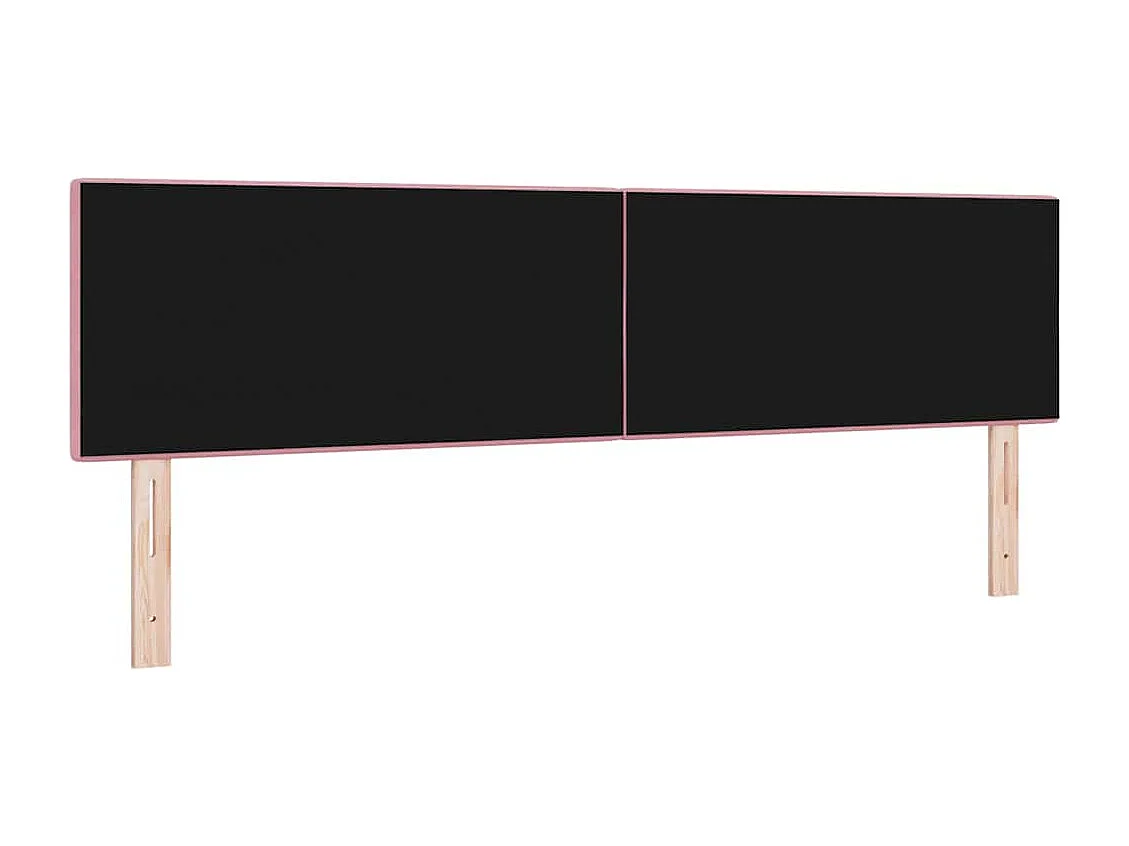 Kopfteil Wandmontiert mit Kopfteil Rosa 180 cm Samt