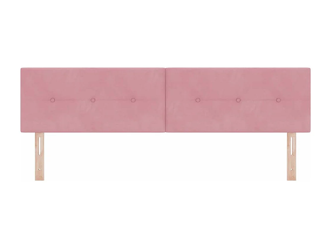 Testiera con testiera Rosa 180 cm Pelle Sintetica