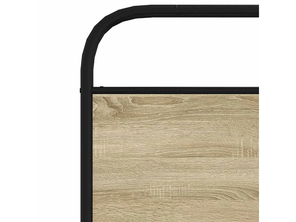 Kopfteil Sonoma-Eiche 100 cm Stahl und Holzwerkstoff