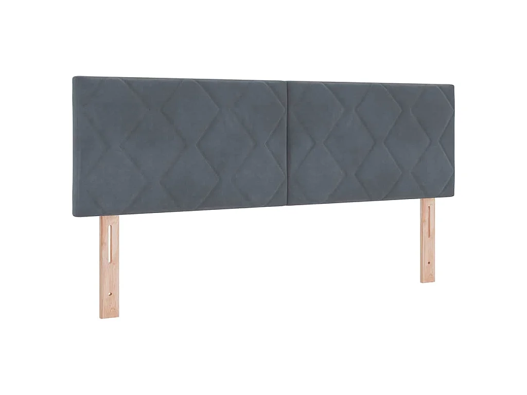 Kopfteil Dunkelgrau 144 cm Samt