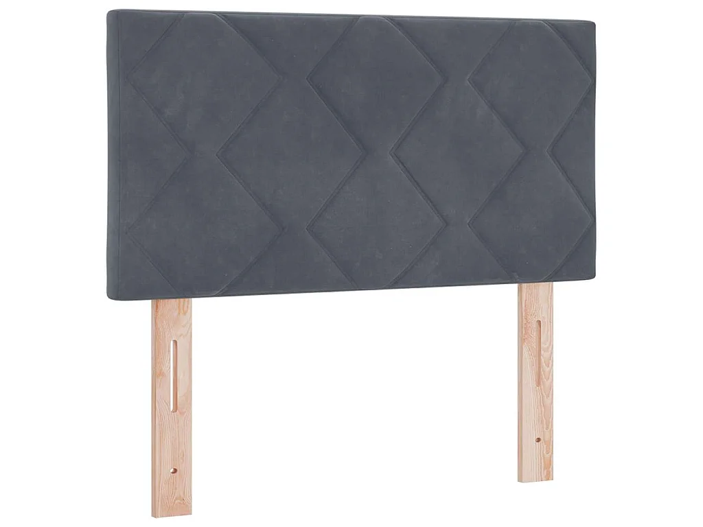 Hoofdbord Donkergrijs 80 cm Fluweel