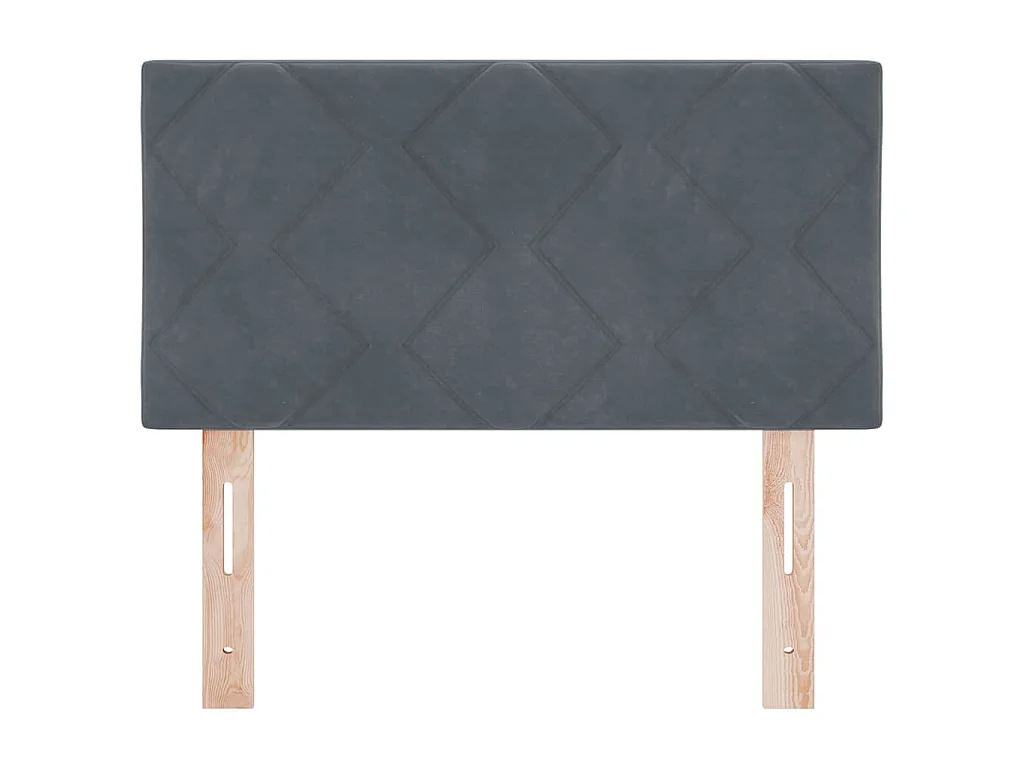 Hoofdbord Donkergrijs 80 cm Fluweel