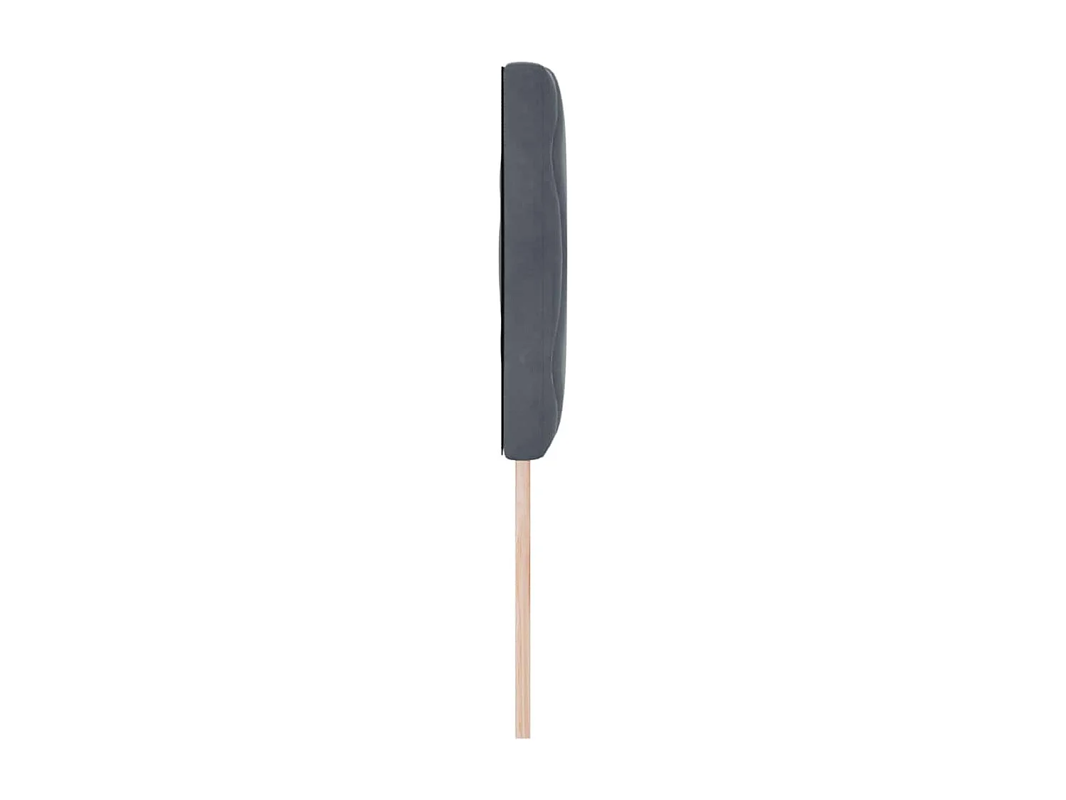 Tête de lit avec tête de lit Gris foncé 160 cm Velours