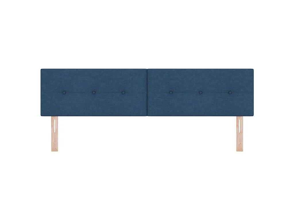 Höhenverstellbares Kopfteil mit Kopfteil Blau 180 cm Stoff