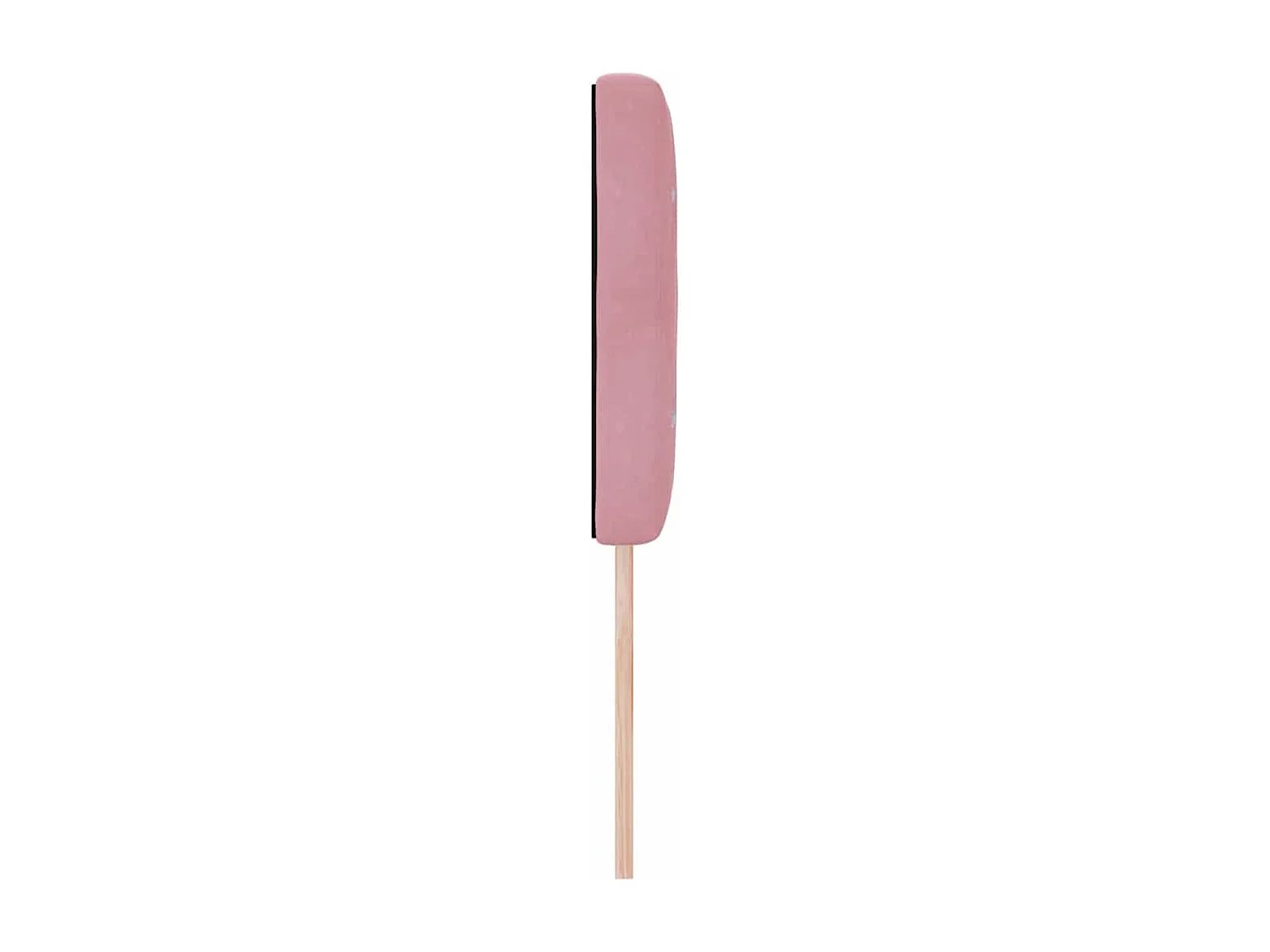 Tête de Lit en Velours Argyle Manuel Rose 160 cm Velours