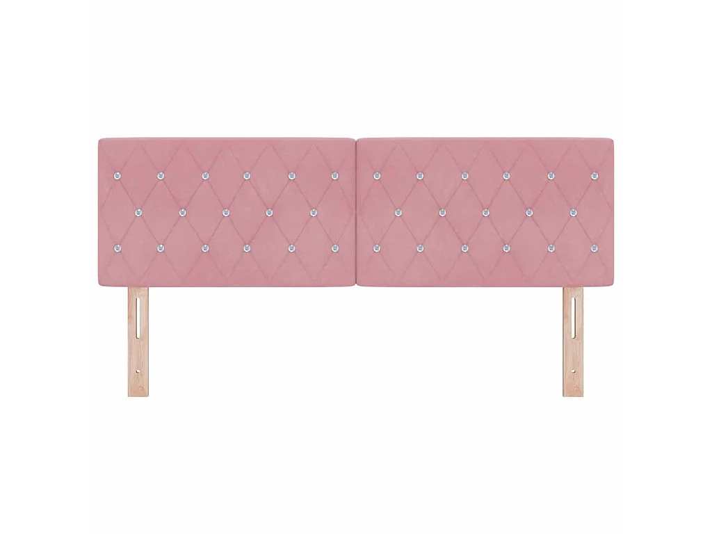 Tête de lit Rose 160 cm Velours