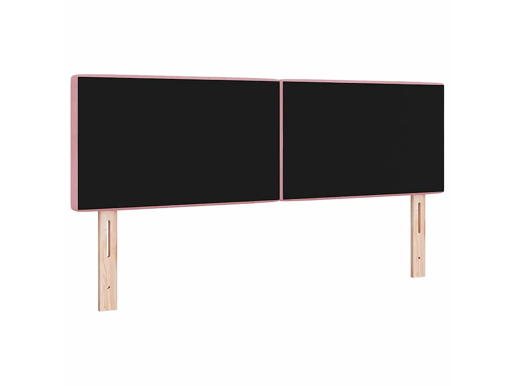Tête de lit Rose 160 cm Velours