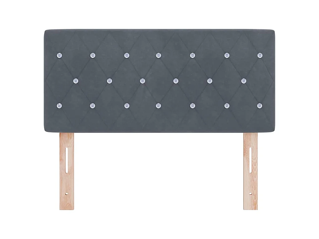 Hoofdbord Donkergrijs 90 cm Fluweel