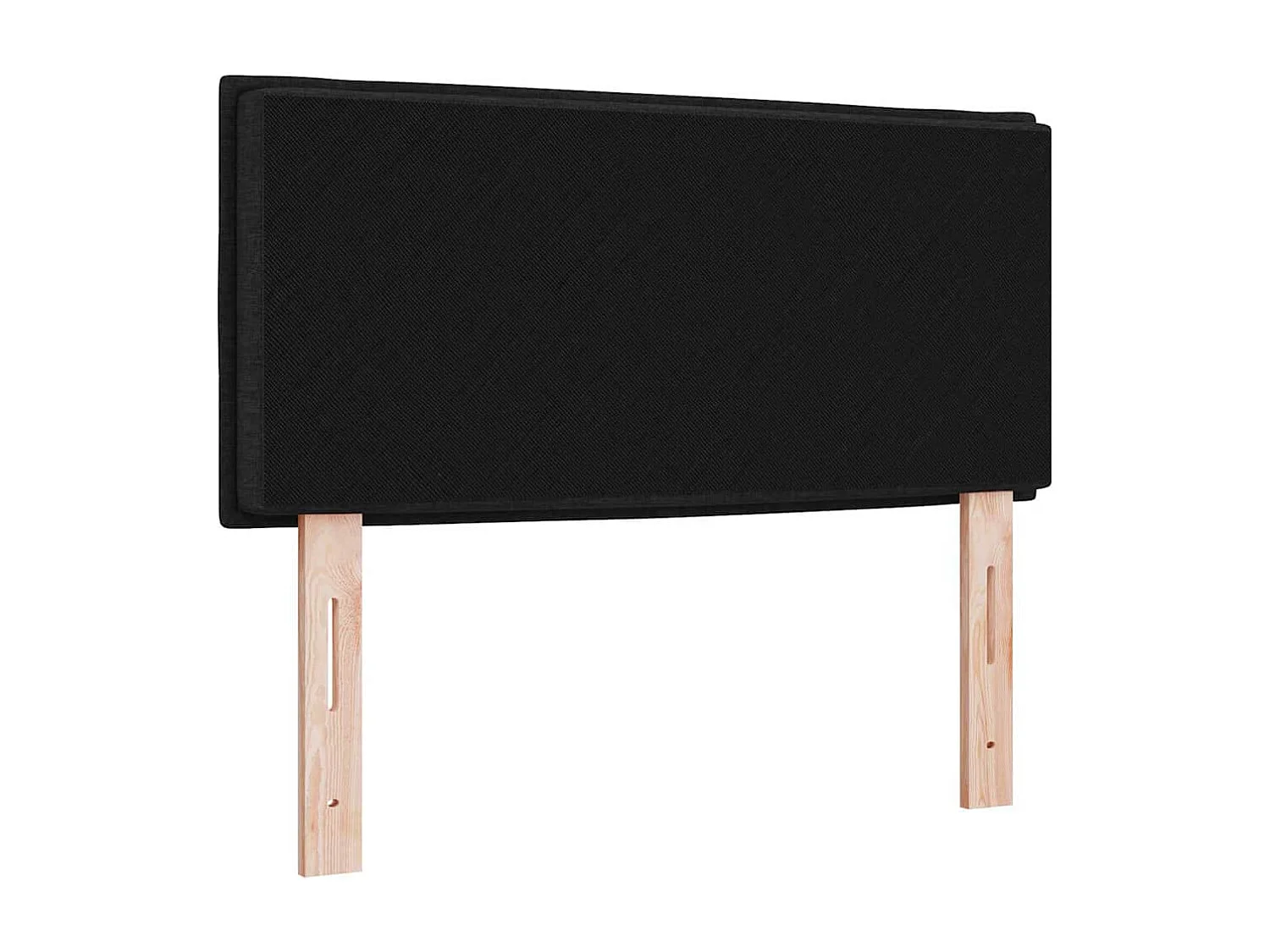 Kopfteil mit Kopfteil Schwarz 90 cm Kunstleder