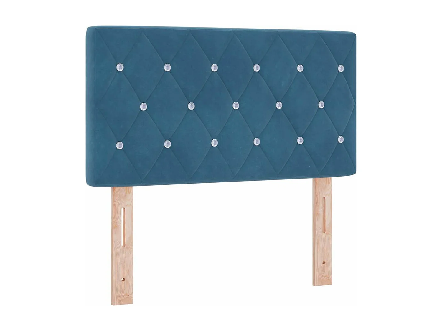 Cabeceira com cabeceira Azul Escuro 80 cm Couro Sintético