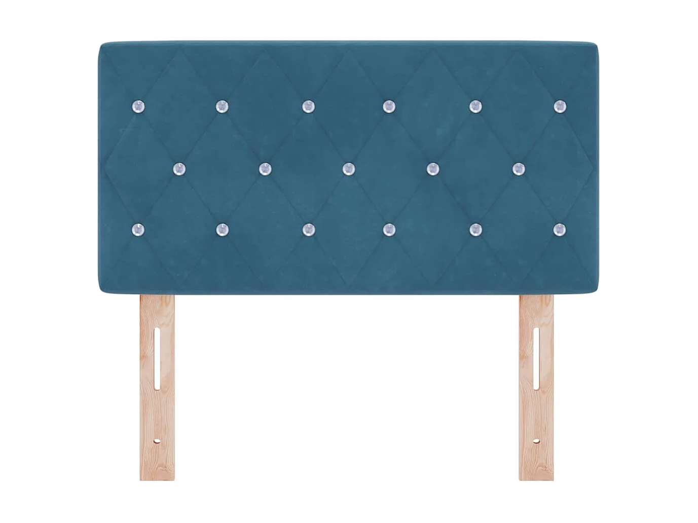 Cabeceira com cabeceira Azul Escuro 80 cm Couro Sintético