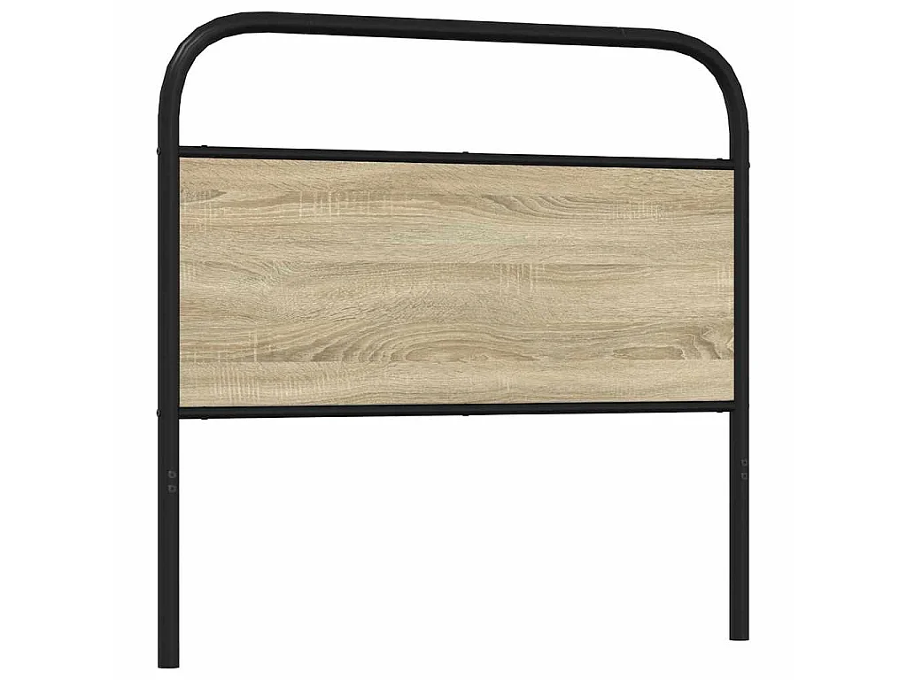 Vervangend hoofdbord 107 cm staal en sonoma eikenkleurig