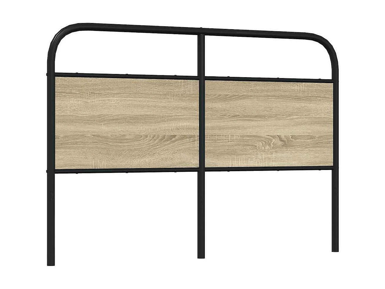 Kopfteil Sonoma-Eiche 120 cm Stahl und Holzwerkstoff