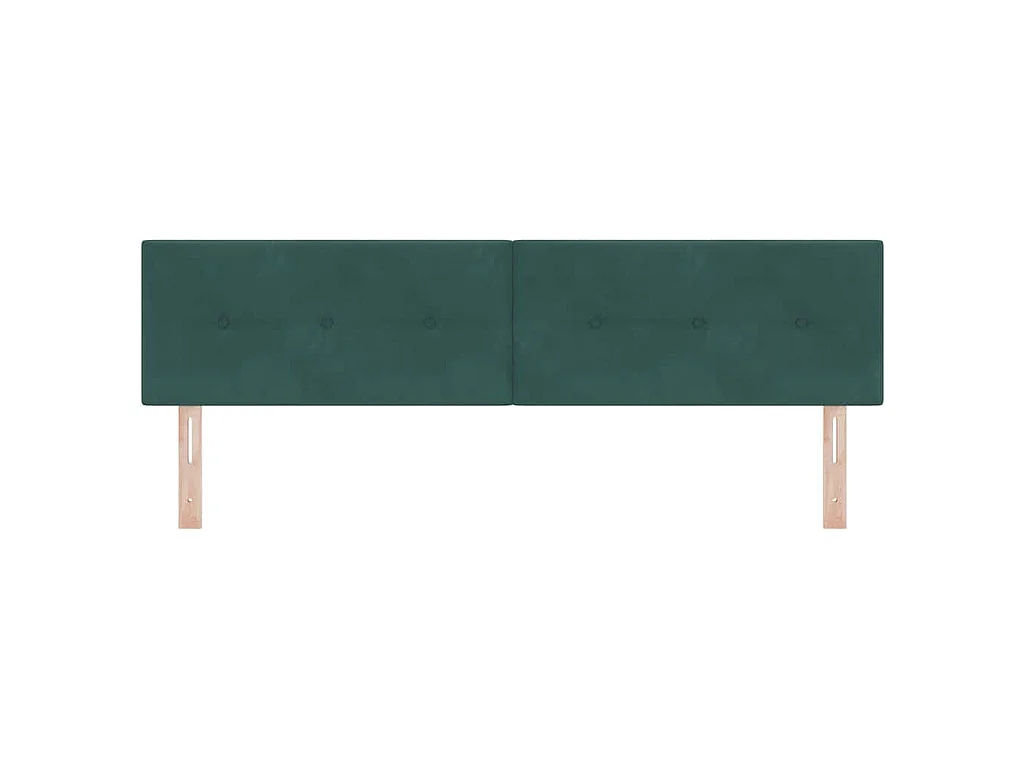 Kopfteil Dunkelgrün 180 cm Samt