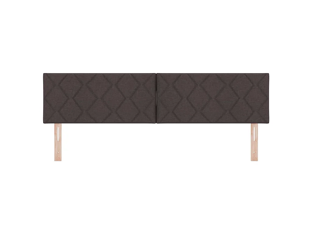 Tête de lit Marron foncé 180 cm tissu