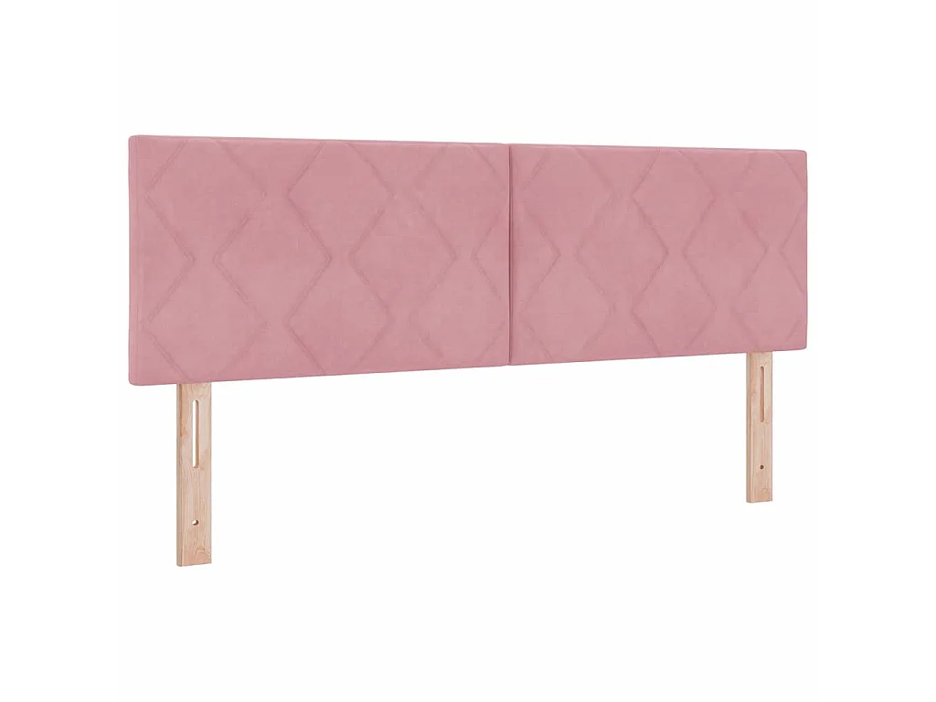 Kopfteil Rosa 144 cm Samt