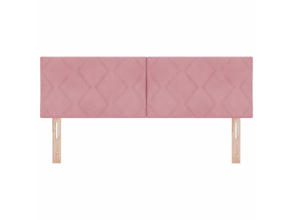 Kopfteil Rosa 144 cm Samt