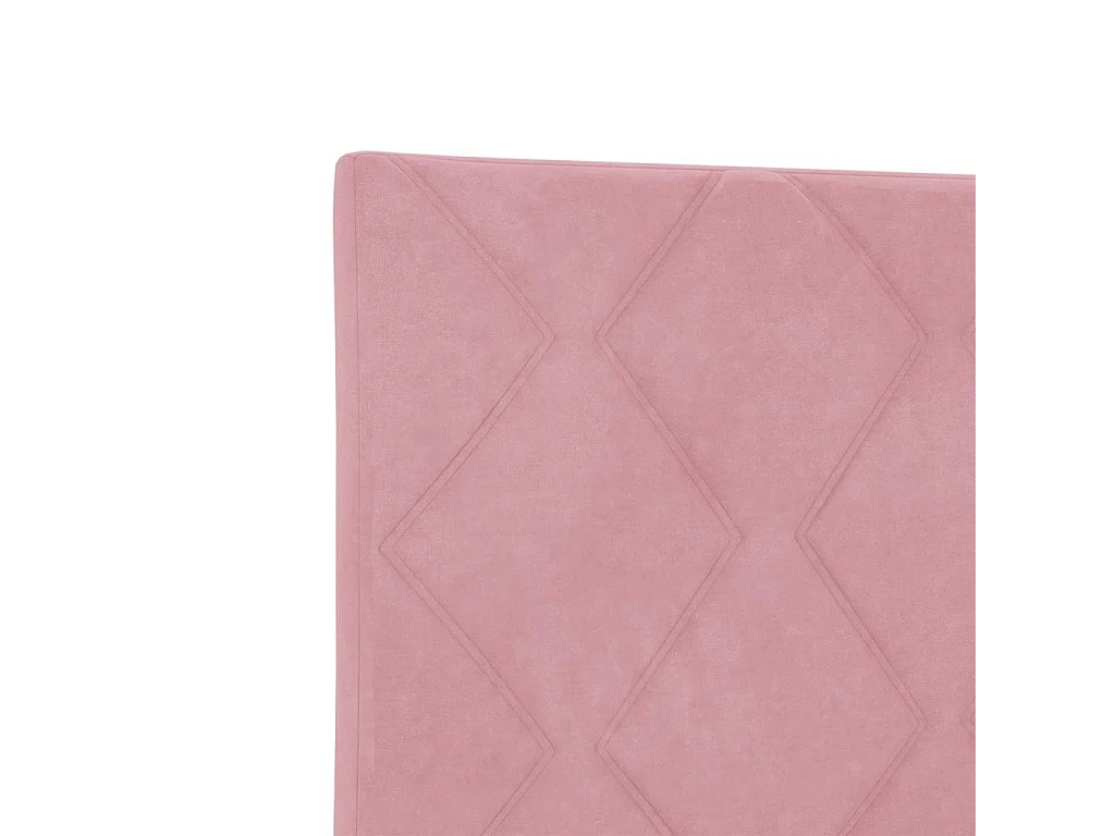 Kopfteil Rosa 144 cm Samt