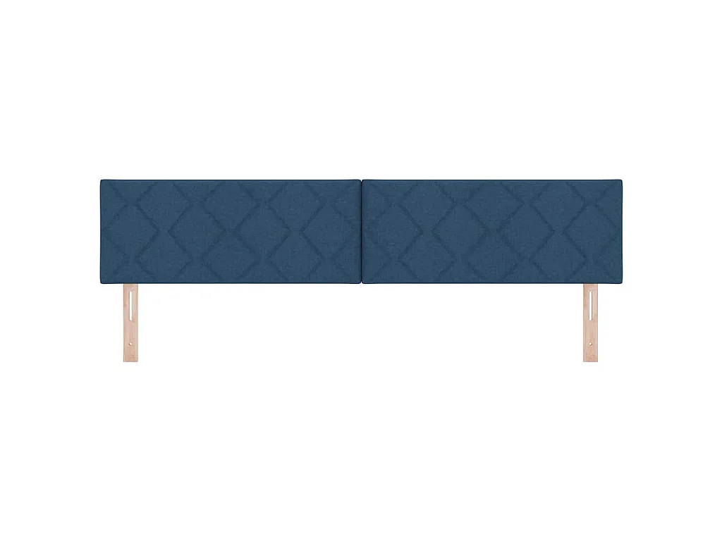 Kopfteil Blau 200 cm Stoff