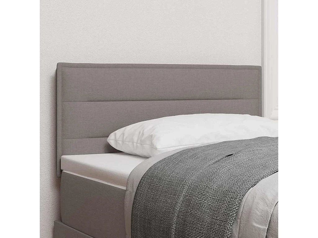 Kopfteil Taupe 80 cm Stoff