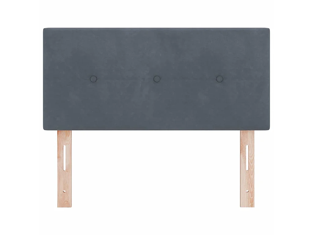 Testiera Grigio scuro 90 cm Velluto
