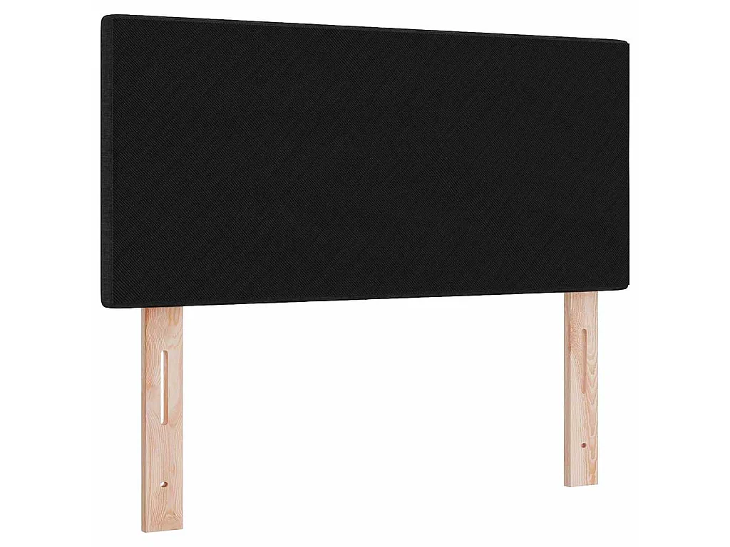 Testiera regolabile in altezza con testiera Nero 100 cm Tessuto