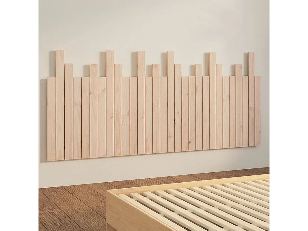 Wand-Kopfteil 185x3x80 cm Massivholz Kiefer