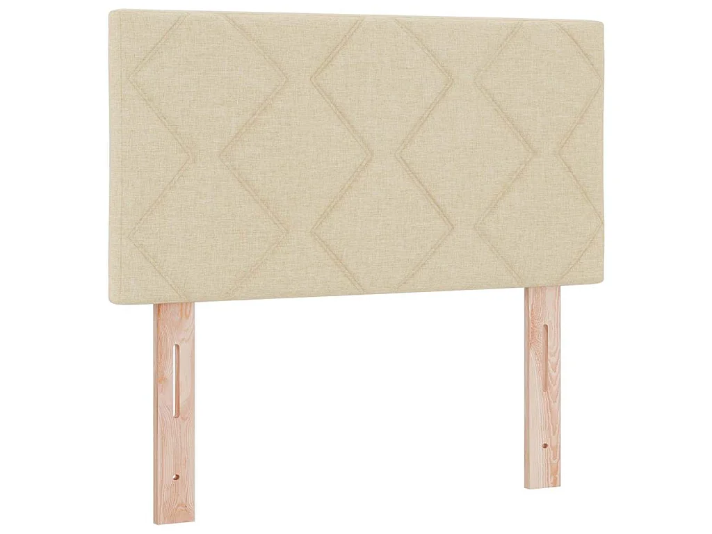 Tête de lit Crème 80 cm tissu