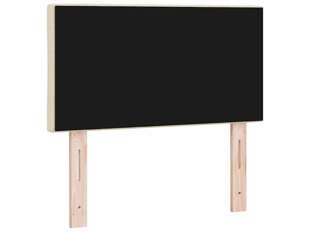 Tête de lit Crème 80 cm tissu