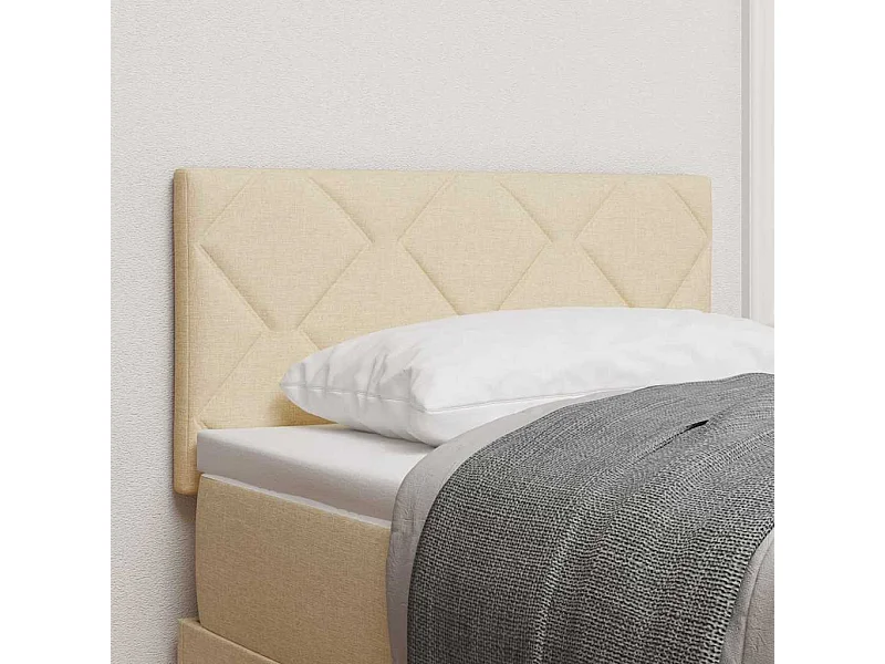 Kopfteil mit Kopfteil Creme 80 cm Kunstleder